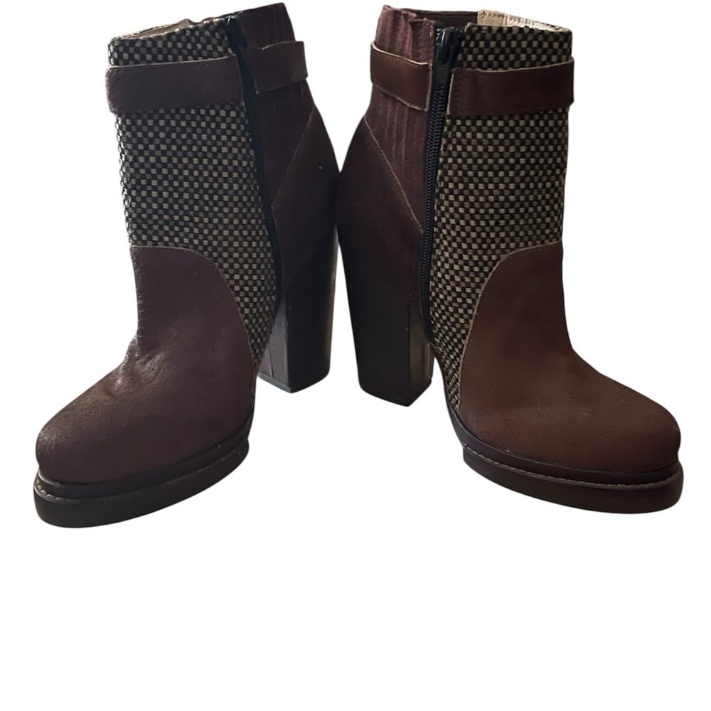 Custo Barcelona Pony/ Calfskin Leather Ankle Boots